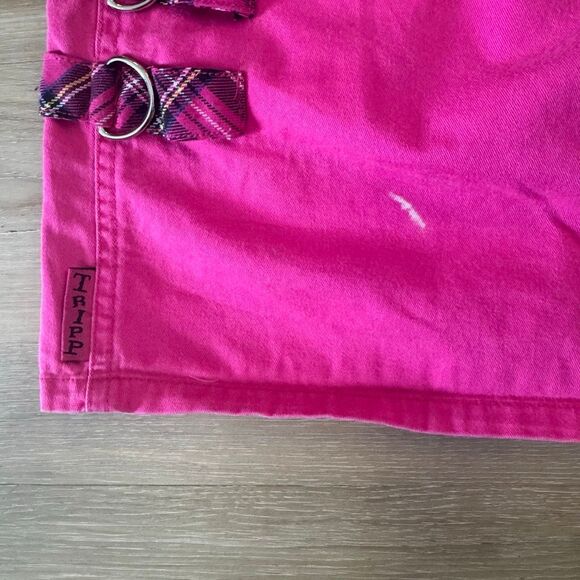 Vintage 90s Tripp NYC Hot Pink Skirt Size XL Y2K Mall Goth Emo Scene Cyber Nu - Picture 10 of 11